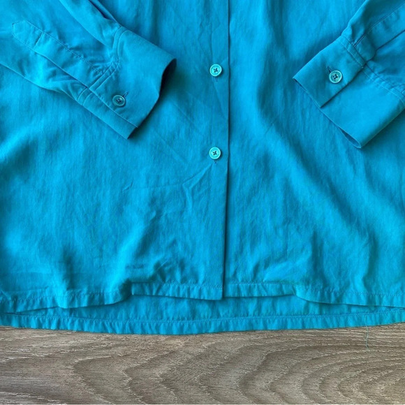 Tommy Bahama Embroidered Chest Pockets Pure  Silk Button Down Shirt - Picture 10 of 13